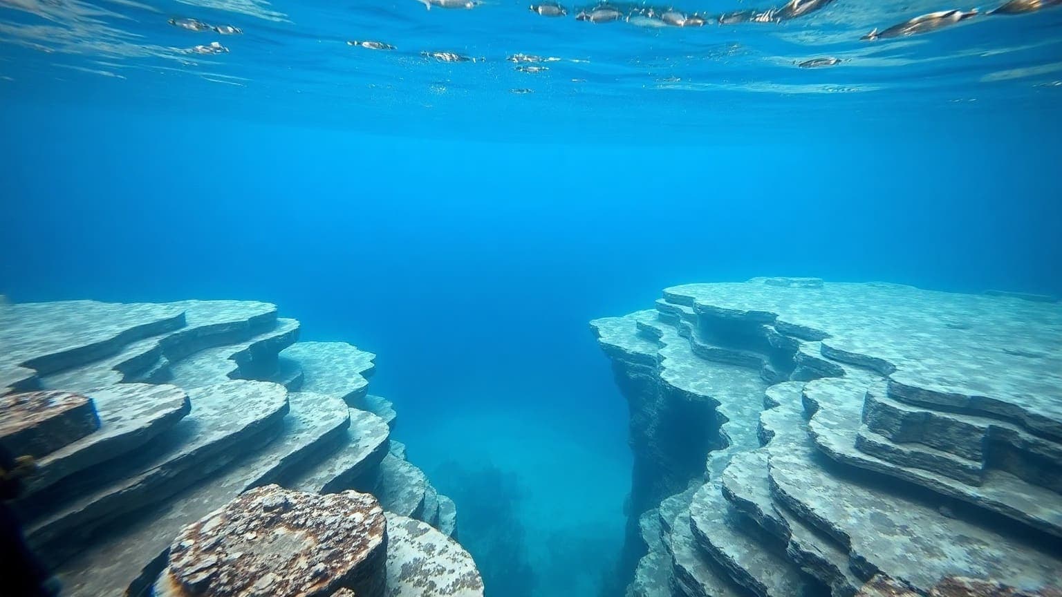 Underwater amphitheatre formation